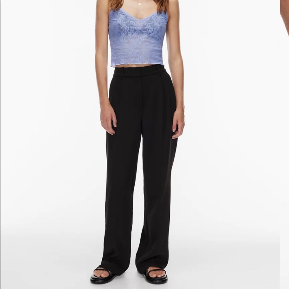 Aritzia Wilfred Effortless High-Waisted Wide Leg Pants